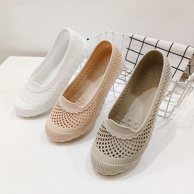New Arrivals Women's Outdoor Breathable Silicone Shoe Hole Shoes Anti-skid Slippers for Summer, Dual-use Leisure Shoes