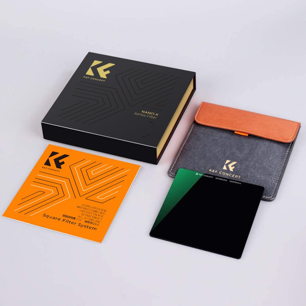 Concept ND1000 Filter Square Filter ND Filter Light Attenuation Optical Glass 28 Layer Nano Coating Water Repellent Stain Resistant Scratch Resistant