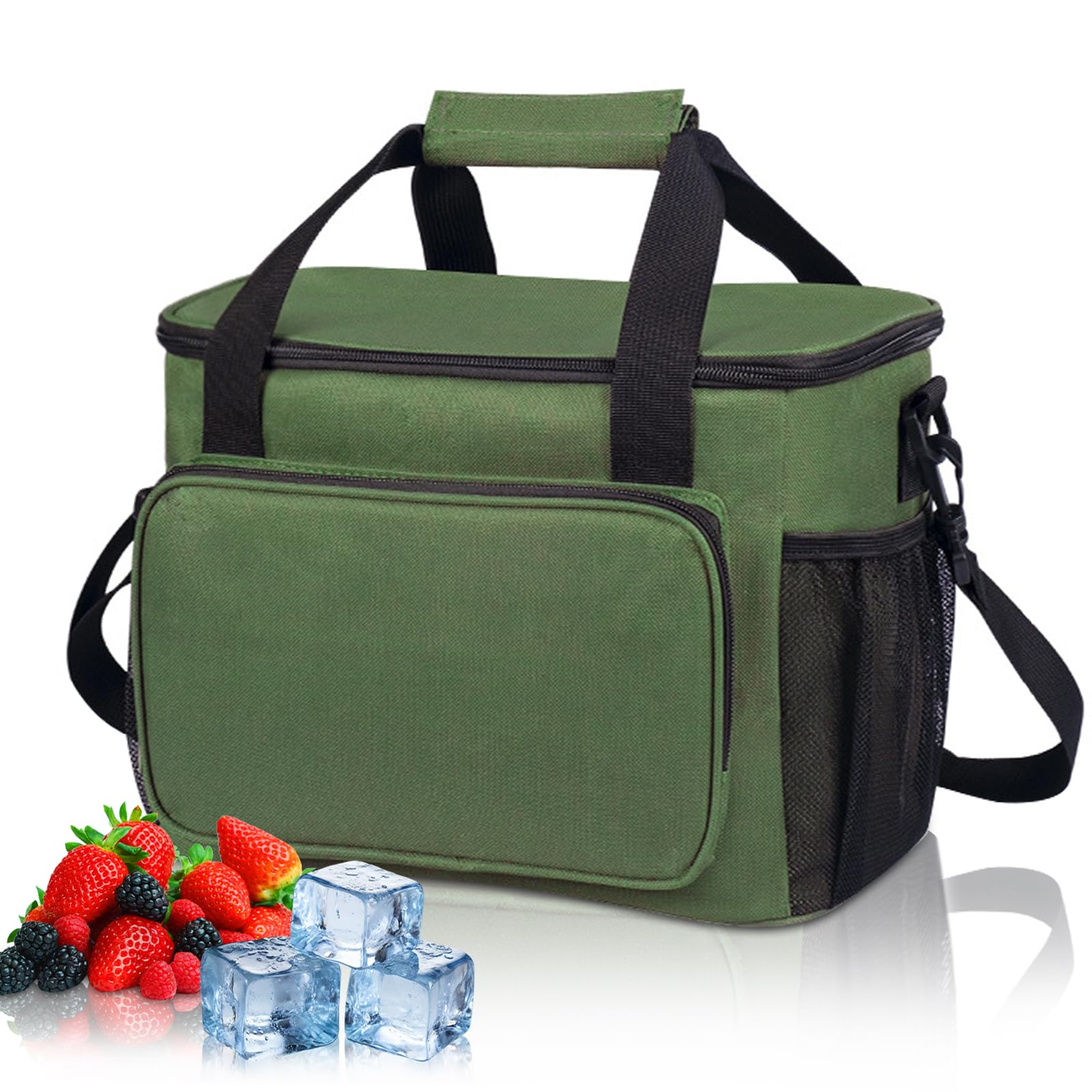 

15L Insulated Cooler Keeps Food and and Can be Carried by Hand or Over the and Perfect for Sports Cherry Blossom Leisure and Parties Bag, Cold, Warm,