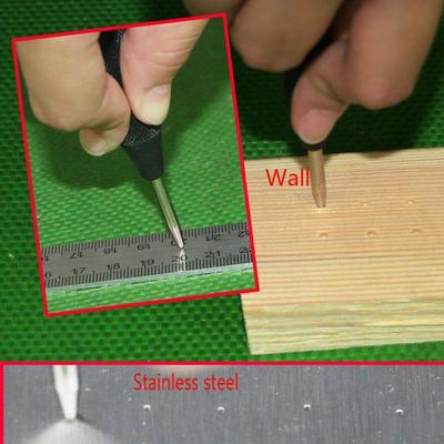 5 Inch Automatic Center Pin Punch Spring Loaded Marking Starting Holes Tool Wood Press Dent Marker