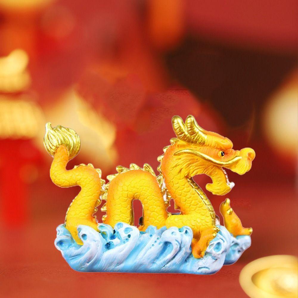 Mythical Animal New Year Ornament Resin Baking Cake Decoration  Spring Festival