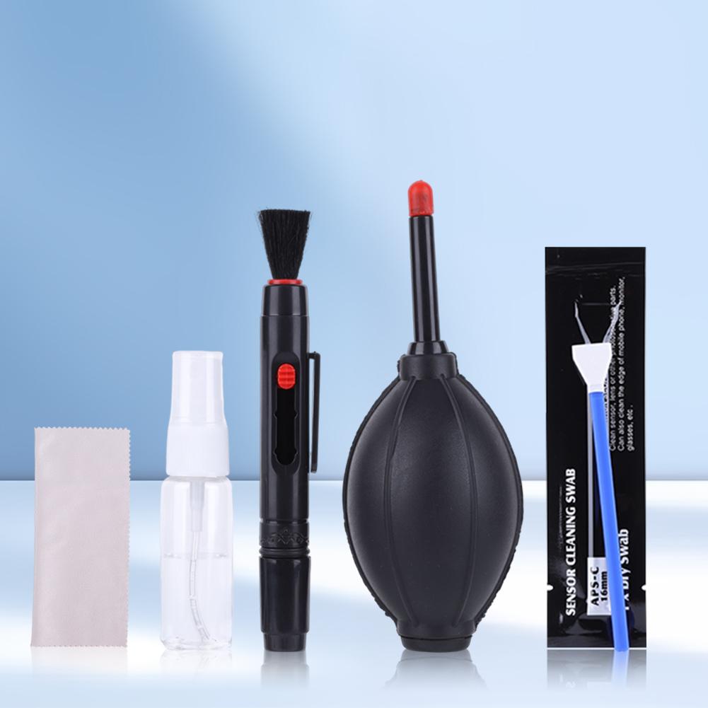 Professional Camera Cleaning Kit Air Blower/Swabs/Cleaning Cloth/Cleaning Brush for DSLR Cameras Computer and Smartphone Lens