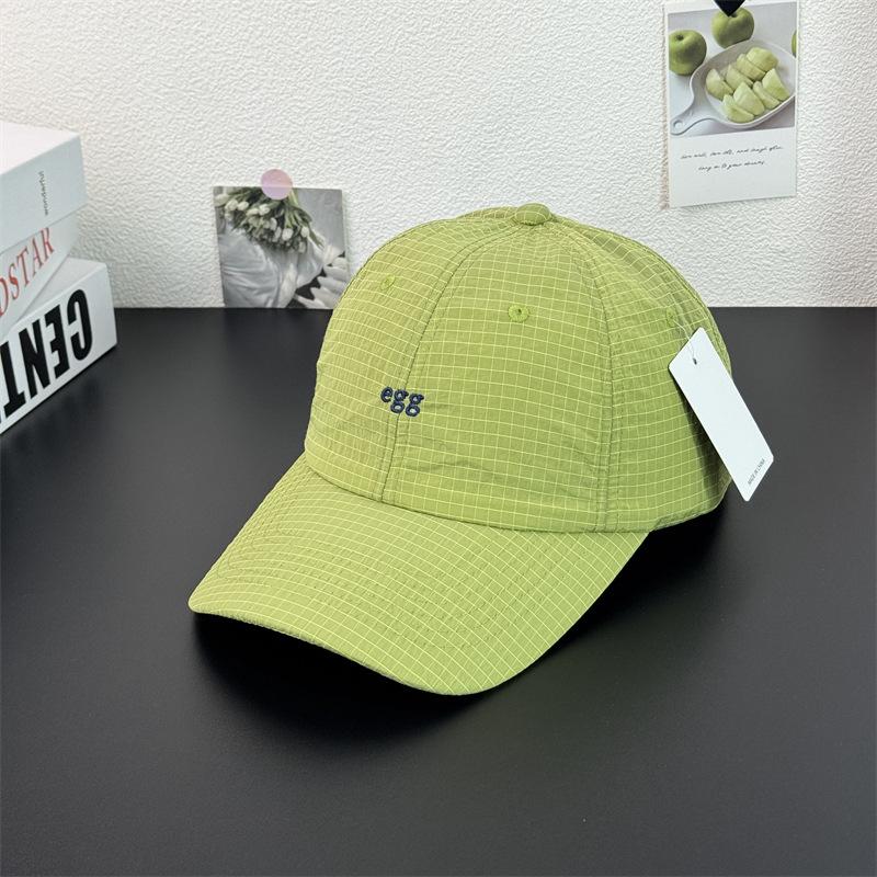 Fashion Hat Japanese lightweight quick-drying egg embroidered baseball cap women's light breathable cap daily versatile sunshade sunscreen cap