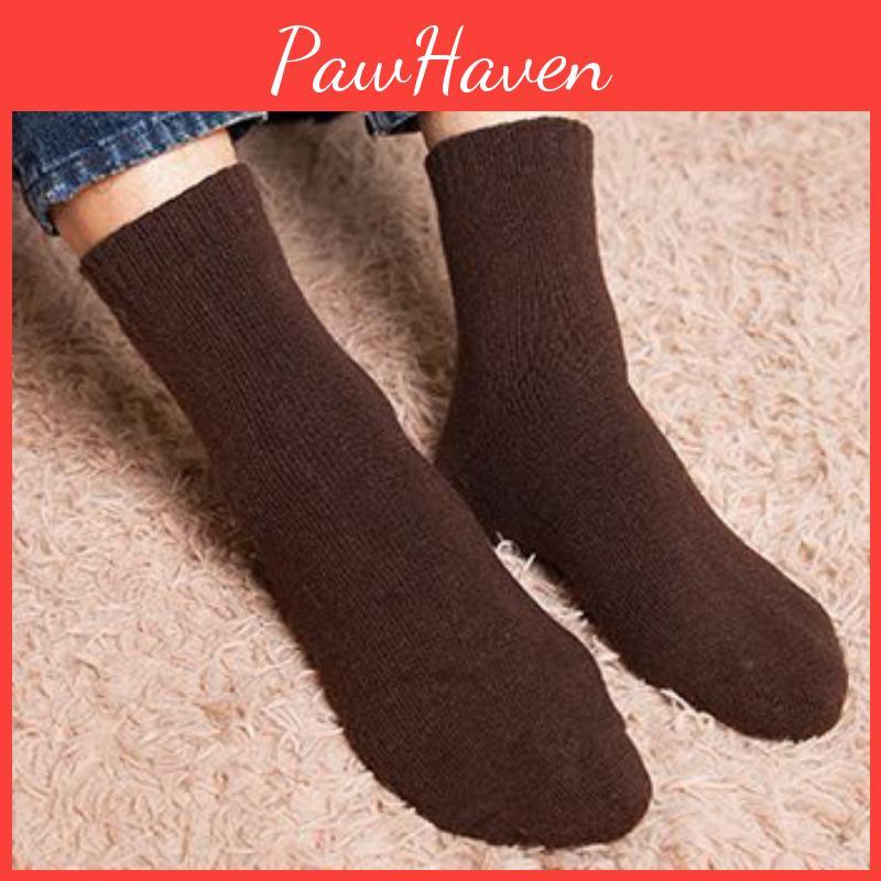 Socks Men Wool 5pairs Winter Warm Casual Thick Mens Simple Solid Color Male High Quality