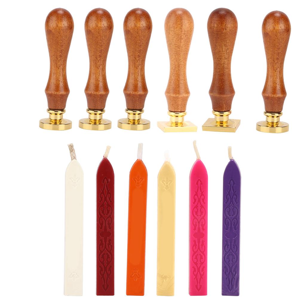 Wax Seal Stamp Kit Clear Pattern   Classic Sealing Kit for Envelopes Invitations Weddin