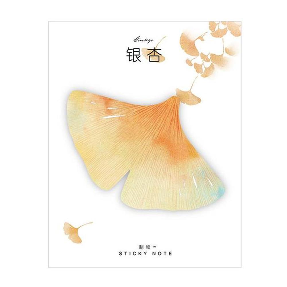 Planner Sticker Paper School Office Natural Plant Leaf Notebook Memo Pad Bookmark Sticky Note