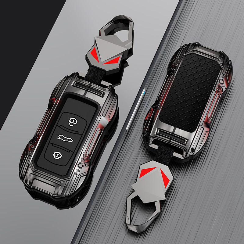 Geely Emgrand & Xingrui TPU Metal Key Case - Full Coverage, Wear-resistant Protective Shell