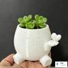 Desktop Kids Toy Flower Pot with Potted Plant for Children