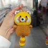 Cute Handmade Crochet Animal Charming Bag Pendant Handwoven Animal Keychain Car Key Holder Gifts Backpack Decor