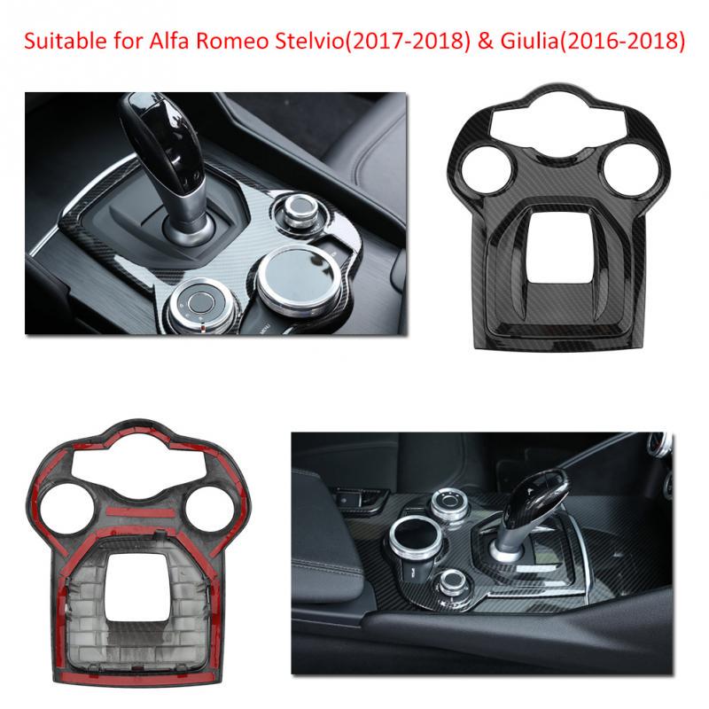 Cuque Car Interior Steering Wheel Button Decorative Cover Trim for Alfa Romeo Stelvio 2017 2018 Giulia 2016 2017 2018