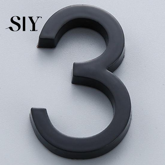 Weather-resistant House Numbers Modern 3D Heavy Duty Rust-proof Simple Installation Number with Shadows Address for Outside Home Front Door