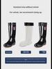 Men's PVC Winter Velvet-Lined Waterproof Work Boots, Mid-High Tube for Warmth and Protection