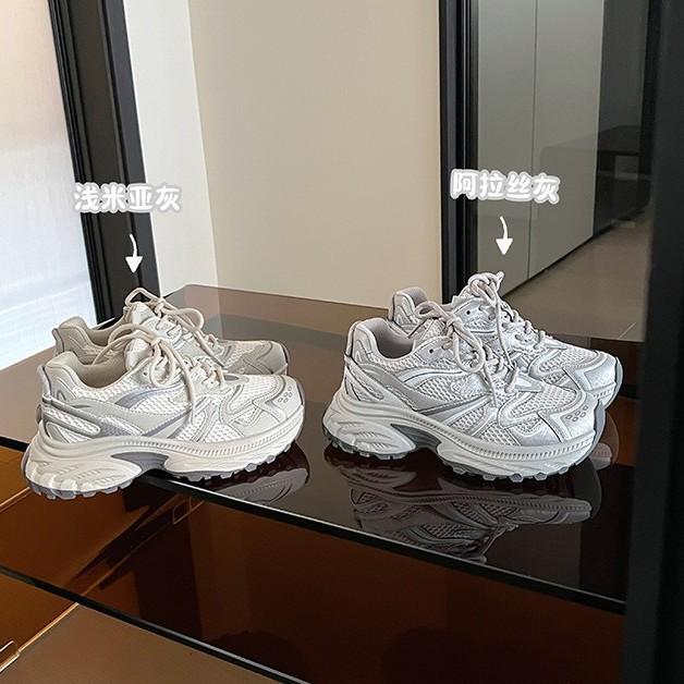 The Same Style In the Bajia~ 2025 New Autumn and Winter Heightening Thick-soled Delicate and Versatile Dad Shoes for Women's Autumn Sports and Leisure