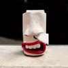 1pc Fun Resin Facial Decoration Ornament, Multifunctional Napkin Paper Holder, Unique Tissue Box, Napkin Dispenser Storage Box