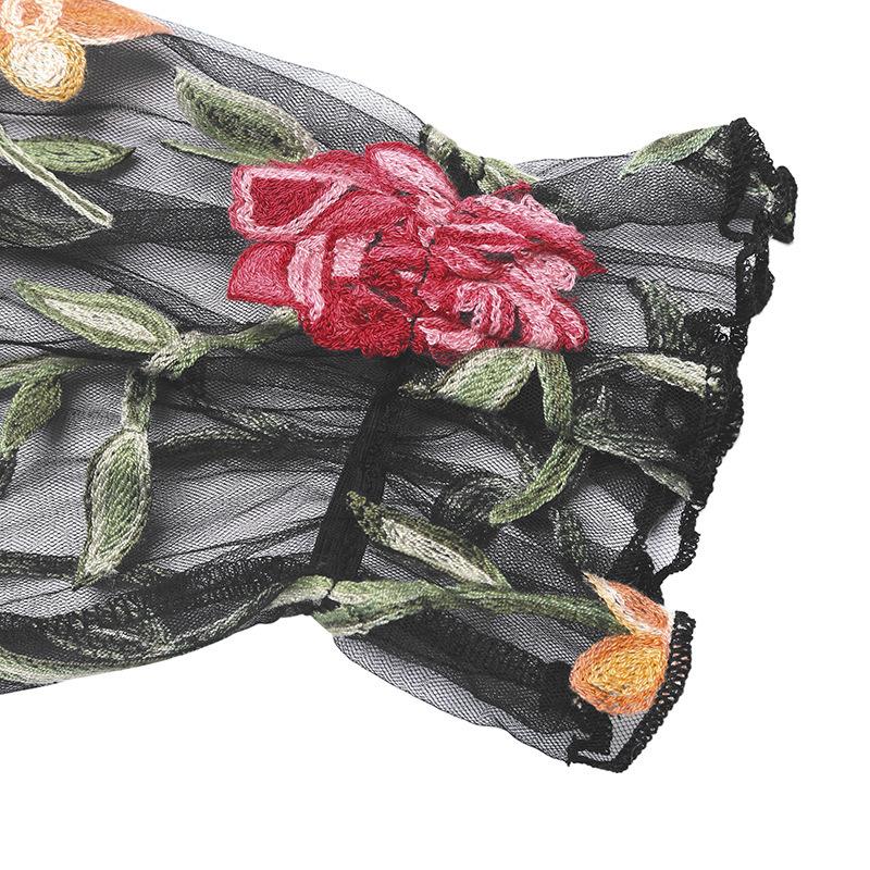YYFS Damenmode Lässig Blumenmuster Print Frühling Herbst Langarm O-Ausschnitt Bodysuits