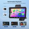 Portable 7" Touch Screen Multimedia Player Compatible with Wireless CarPlay Android With DVR 64G TF Card