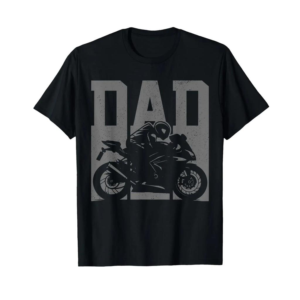 Motorcycle Racing Dad Street Bike Sportbike Racer Biker T Shirt Vintage Unisex Slightly Graphic Breathable Comfortable