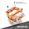 Funn Funndamental Flat BMX/MTB Pedals Set - Wide Platform Bicycle Pedals, 9/16-inch Steel Axle (Turquoise)