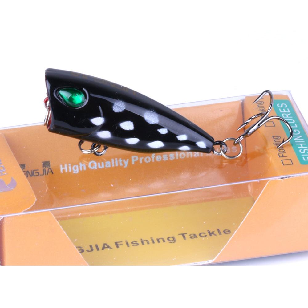 1pc Hengjia Mini Topwater Popper Bait Plastic Bionic Wobbler Fishing Tackle