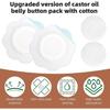 2025 Latest Model  100pcs Castor Oil Pack Wrap for Belly Button, Disposable