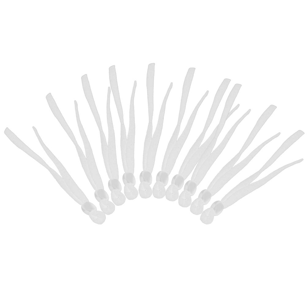 200pcs Elastic Bands Adjustable Buckle Stretchy Earloop Rope String Cord for SewingWhite Flat