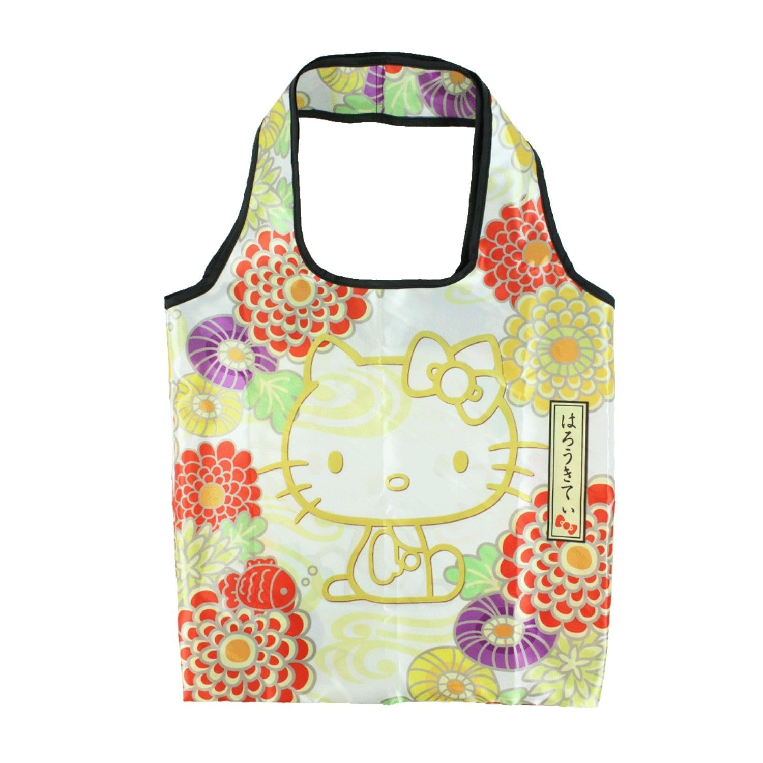 

Yasuda Tsusho Hello Kitty Japanese Pattern Series Yuzen Eco Storage Pouch KT Eco Bag Japanese Yuzen Bag, Approx. W410xH580xD2mm, W120xH95xD50mm, 307,