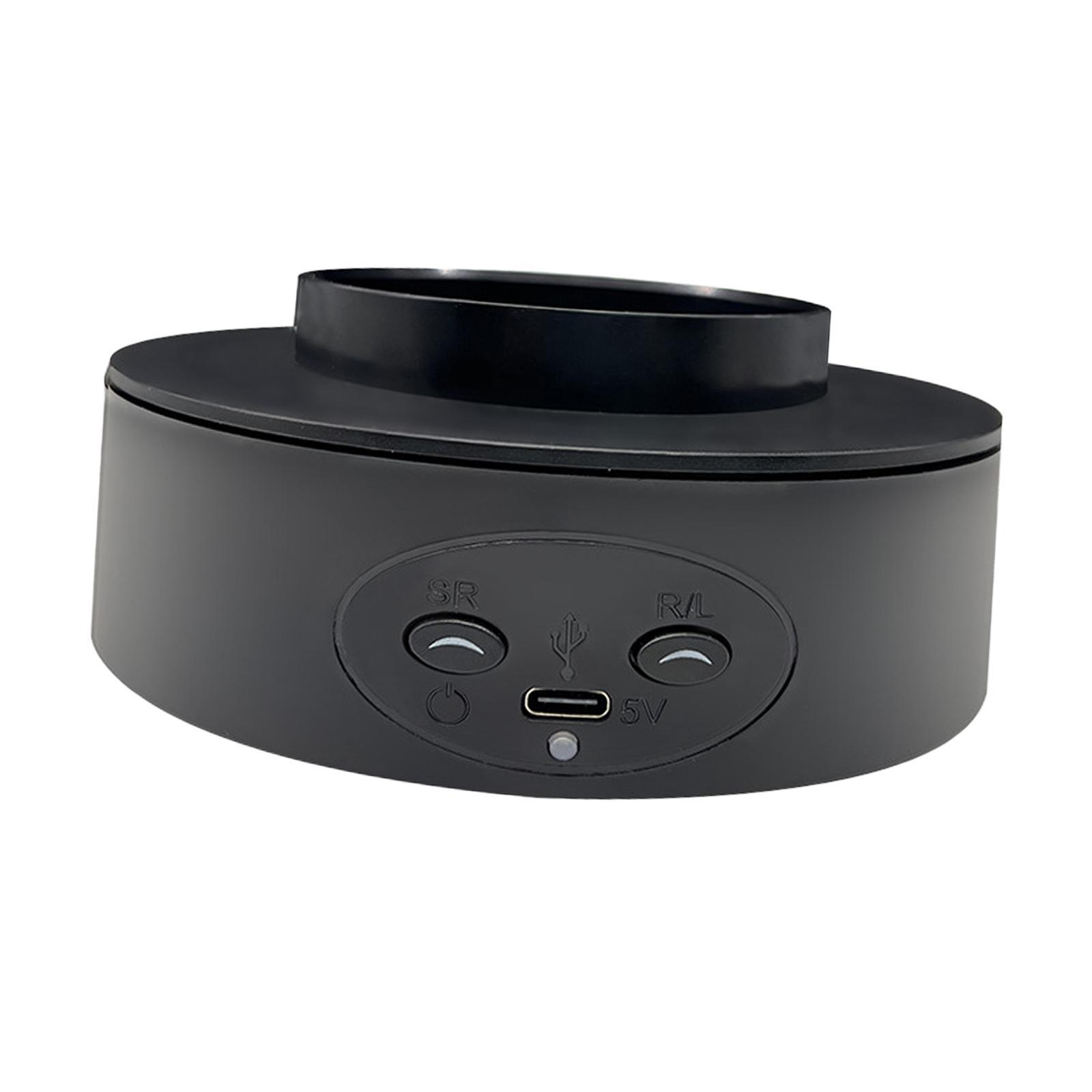 

Моторизованный вращающийся стенд для демонстрации товаров Держатель для беззвучного режима Вращающийся поворотный стол для поделок Видео-шоу в прямом эфире Прямые трансляции Шар для демонстрации товаров чёрный