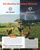 VEVOR Temporary Fence with Posts, 0.9 X 20m Plastic Mesh Fencing, Garden Safety Fences Netting with Double-Spike Stakes & Guy Ropes