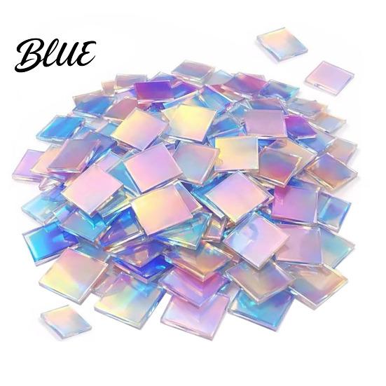 Hoge Transparantie Acryl Vierkanten Mini Iridescent Vierkanten Doorschijnende Regenboog Stukjes 2cm 3cm Holografische Duurzame Knutsel Tegels voor DIY Knutselen Mozaïek