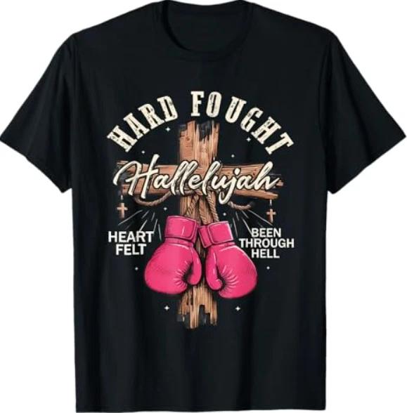

Brandon Hard Fought Hallelujah Praise Jesus T-Shirt S