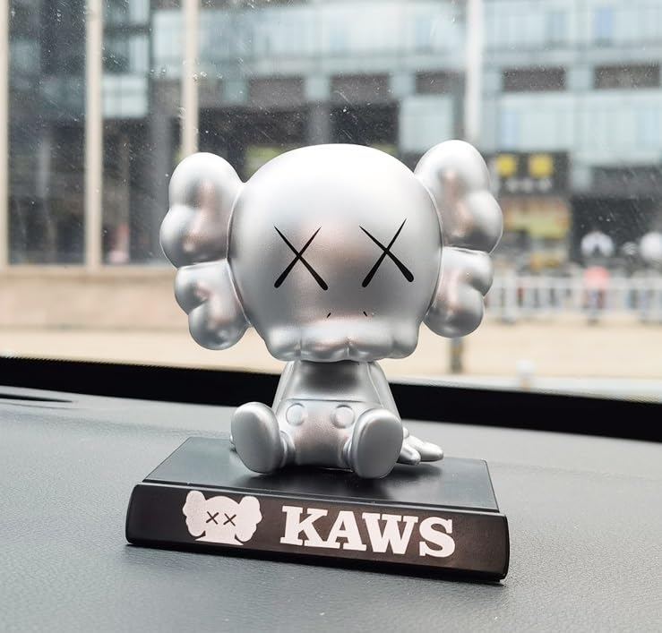 KAWS Companion Bobblehead Figure Deformed Version (Silver)