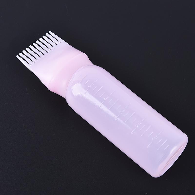 120Ml Hair Dye Applicator Brush Hair Washing Empty Bottle Comb Styling Tool