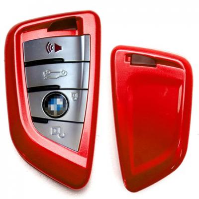 Precyzyjnie Dopasowana Błyszcząca Czerwona Obudowa Kluczyka Smart Key Dla BMW X1 X4 X5 X6 Serii 5 7