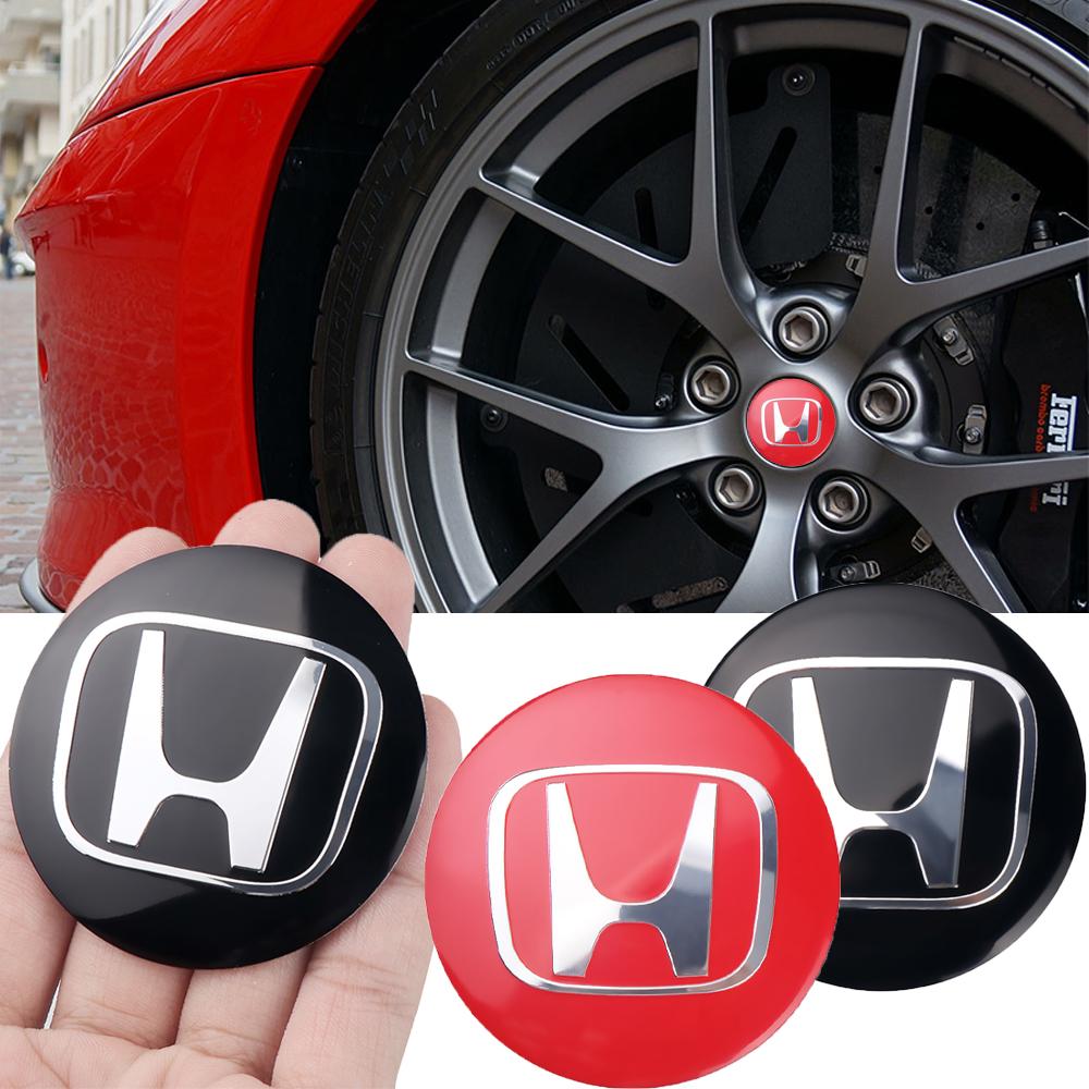 56/58/60/69MM For Honda 150 INSPIRE XR-V CR-V UR-V Fit Type R Civic Jazz Adv Car Wheel Center Hub Caps Badge Sticker Cover
