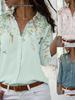 Bestselling Women's Casual Printed Long Sleeve Button-Up Shirt