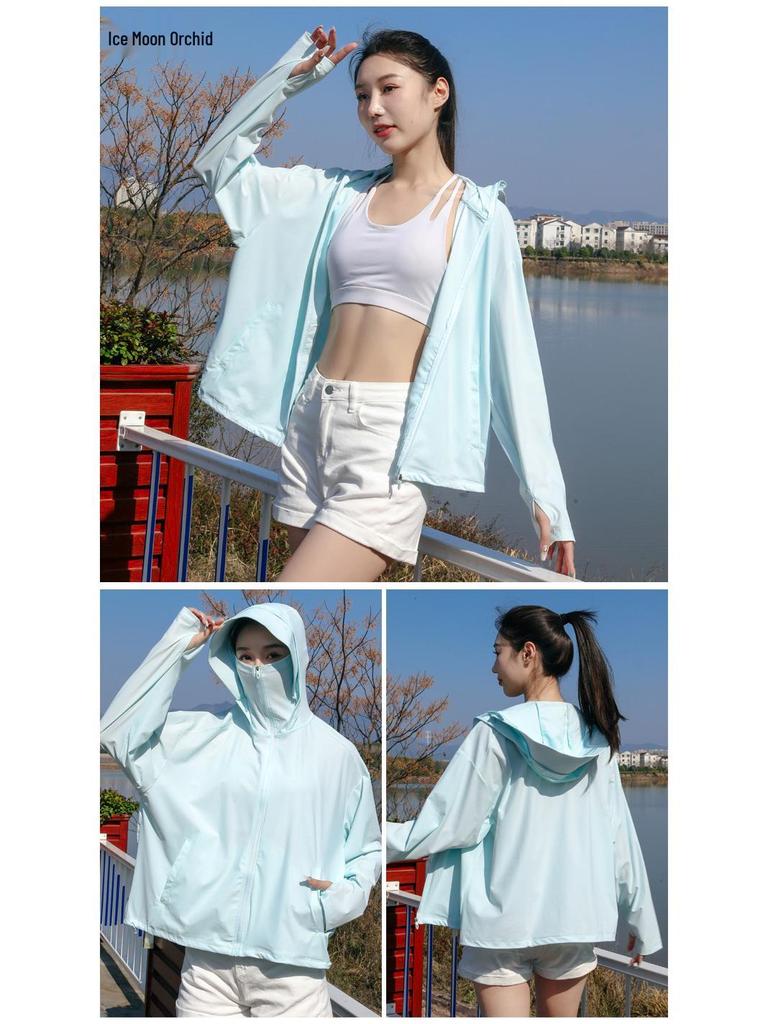 2025 Lightweight Breathable Ice Silk Sun Protection Clothing - Plus Size, Unisex, Summer Outdoor Wear