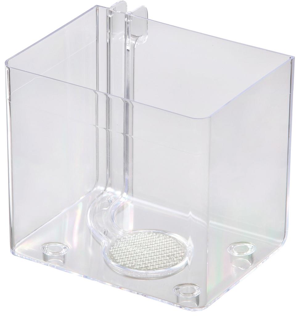 GEX AQUARIUM Easy Water Change Compact Aquarium for Betta Fish W16 X D17 X (Black) - H16cm, Approx. 2.1L