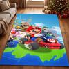 Mario Kart World Tour Theme Rug Allseason Carpet For Living Room Bedroom Office Home Decor Great Holiday Gift
