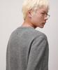 Dibellobeu Daily Henley Neck Round Knit_Gray