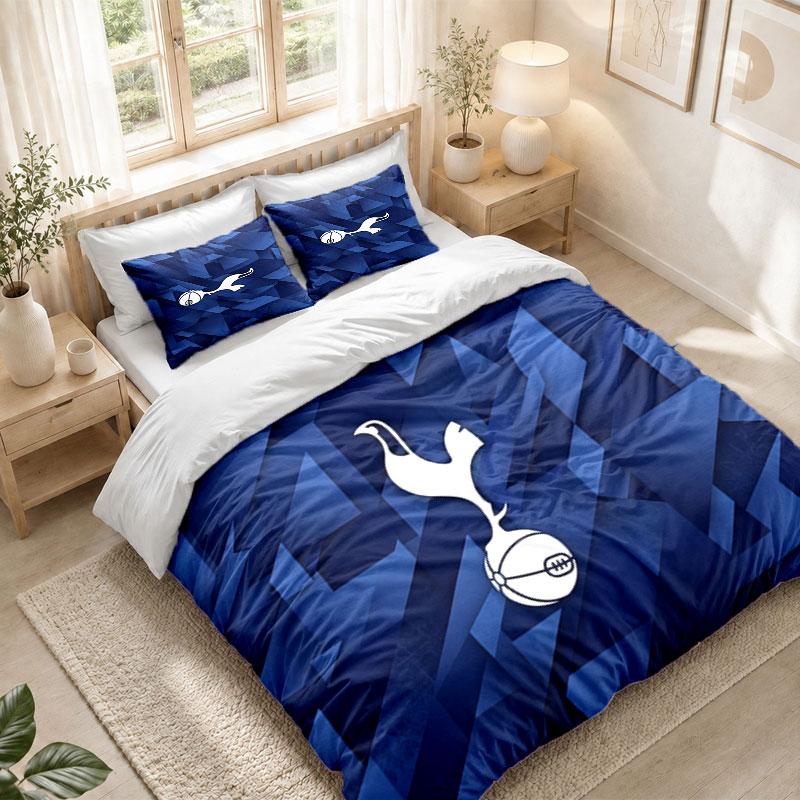Bedding Set 1 Duvet Cover 2 Pillowcases Tottenham Hotspur Print Bedroom Home Decoration