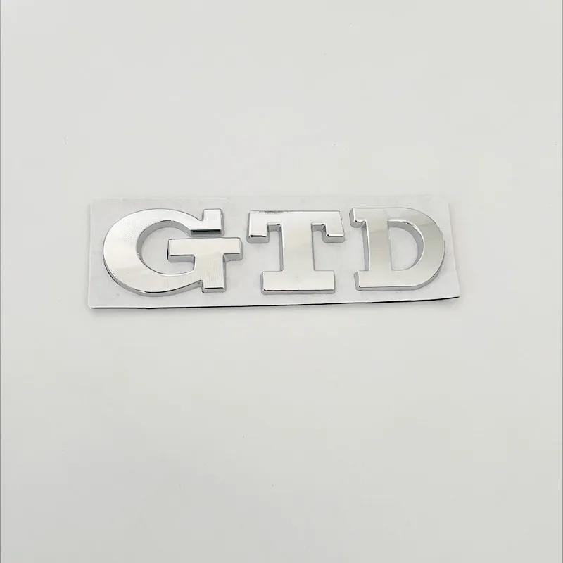 RUNTB1 3D Metal Front Grille GTD Logo Emblem Rear Trunk Badge Stickers For Volkswagen VW Golf 2 4 5 6 7 R MK2 MK3 MK4 Car Accessories