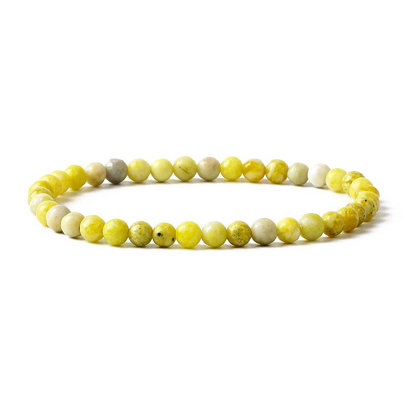 Reiki Natural Stone Bracelets For Women Men 4MM Beads Stretch Bracelet Wholesale Agate Lava Tiny Bangles Handmade Simple Jewelry