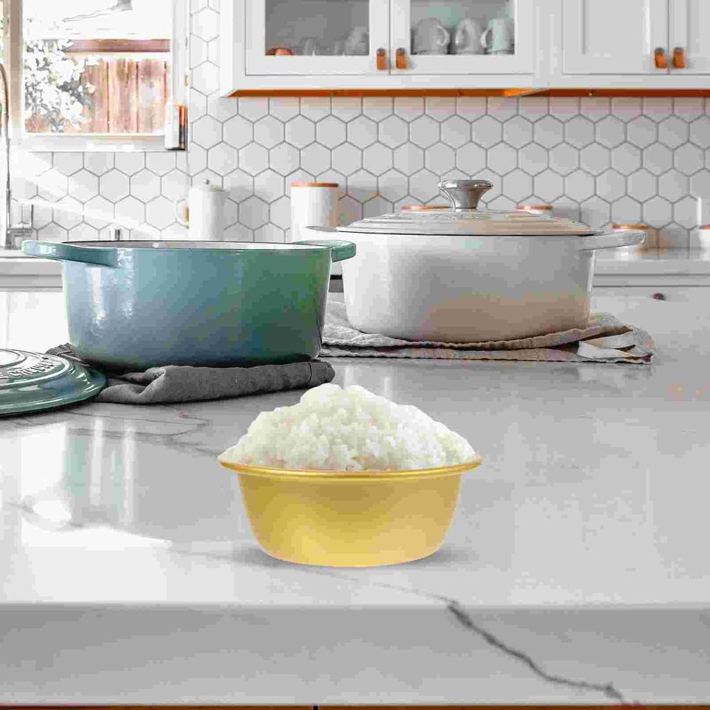 4 ks Tradiční polévkový talíř Rýžová miska Malá miska na nakládanou zeleninu Svačina Dekorativní Nápoj Zlatý