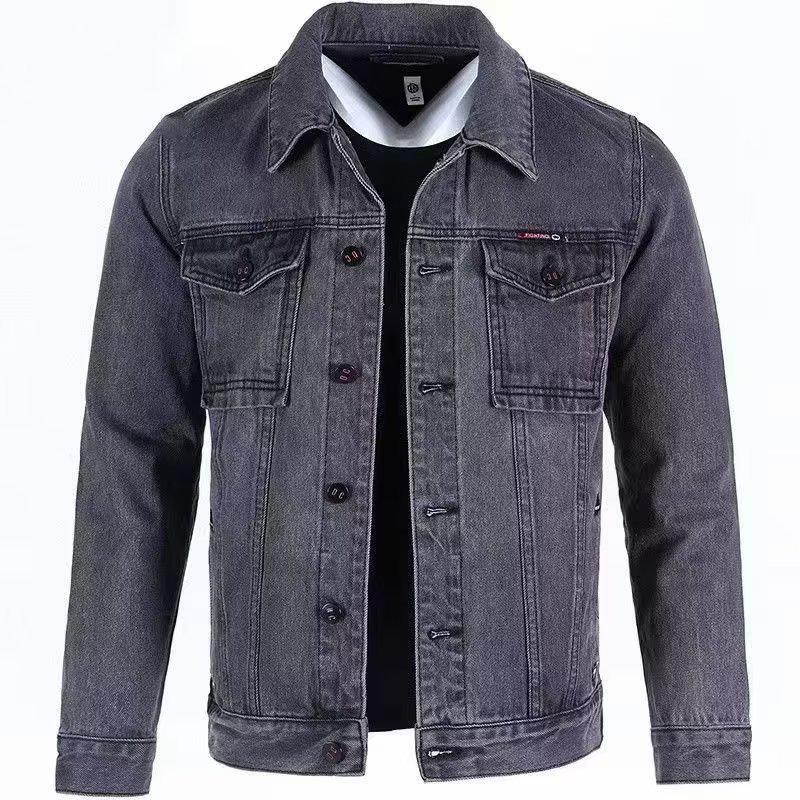 2024 Men's Korean Style Denim Jacket: Versatile Spring/Autumn Casual Wear for Youth