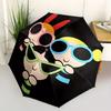 1pc Powerpuff Girls Automatic Open/close Folding Portable Umbrella with 8-Rib Structure for Women/Men, All-Season Use  A0901094