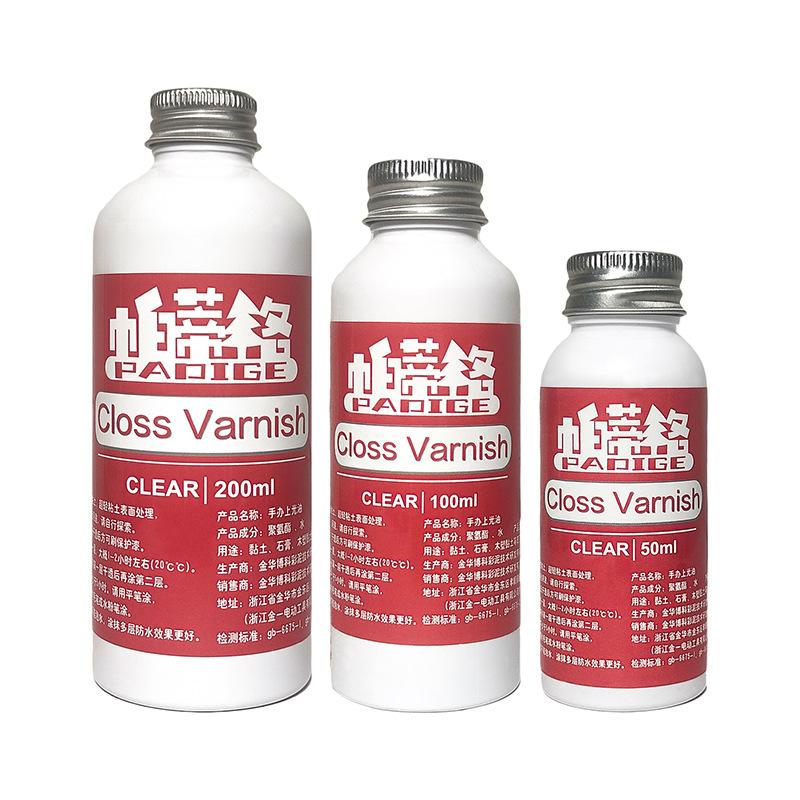 50/100/200ml Water-based Polish Transparent Quick-drying Plaster Doll Dustproof and Brightening Sealing Polish