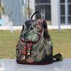Peacock Sequins Embroidered Women's Canvas Backpacks Ladies Floral Rucksacks Woman Small School Back Bag Bagpack 2025 Gift New