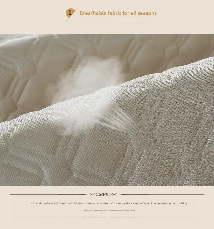 European-Style Four-Season Non-Slip Sofa Cushions - Fabric & Leather Covers