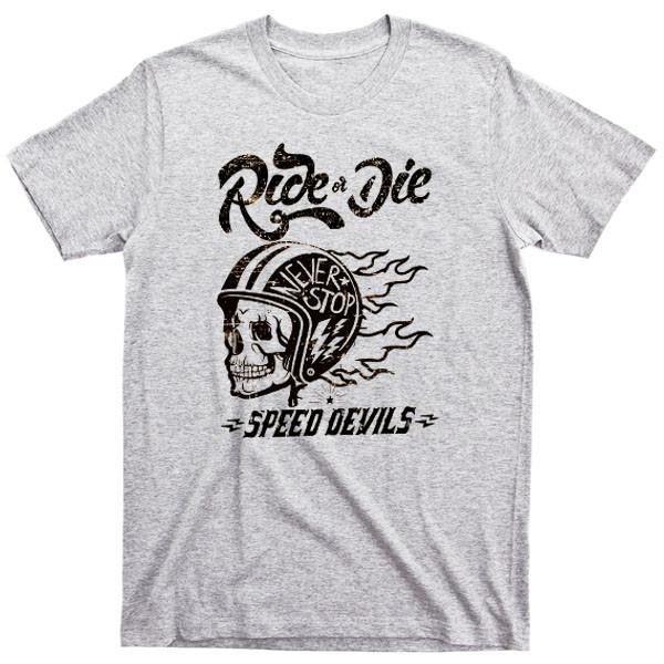 BIKER  Retro racing Skull Motorcycle LV Tattoo Miami Vegas gray tee NEW Unisex T-Shirt XXXL