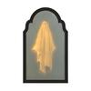 Halloween Hologram Ghost Mirror LED Light Up Spooky Ghost Mirror for Halloween Indoor Outdoor Haunted House Room Decor
